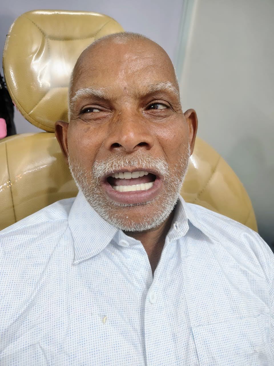 Mr Uttam Hagavane after fixed-smile treatment